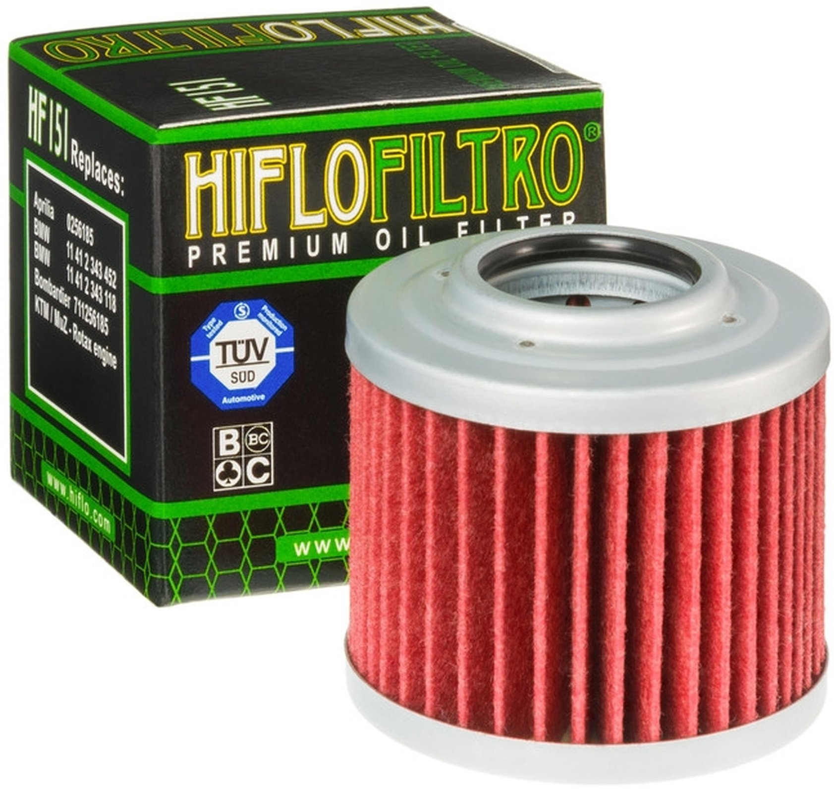 3x Filtro de aceite Bombardier DS 650 2000 Hiflo HF151