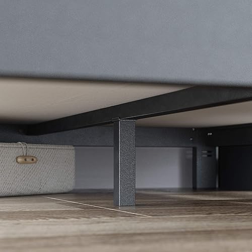 Miniatura 44 de Plataforma Zinus Arnav, Doble, Blanco Blanco,Negro -