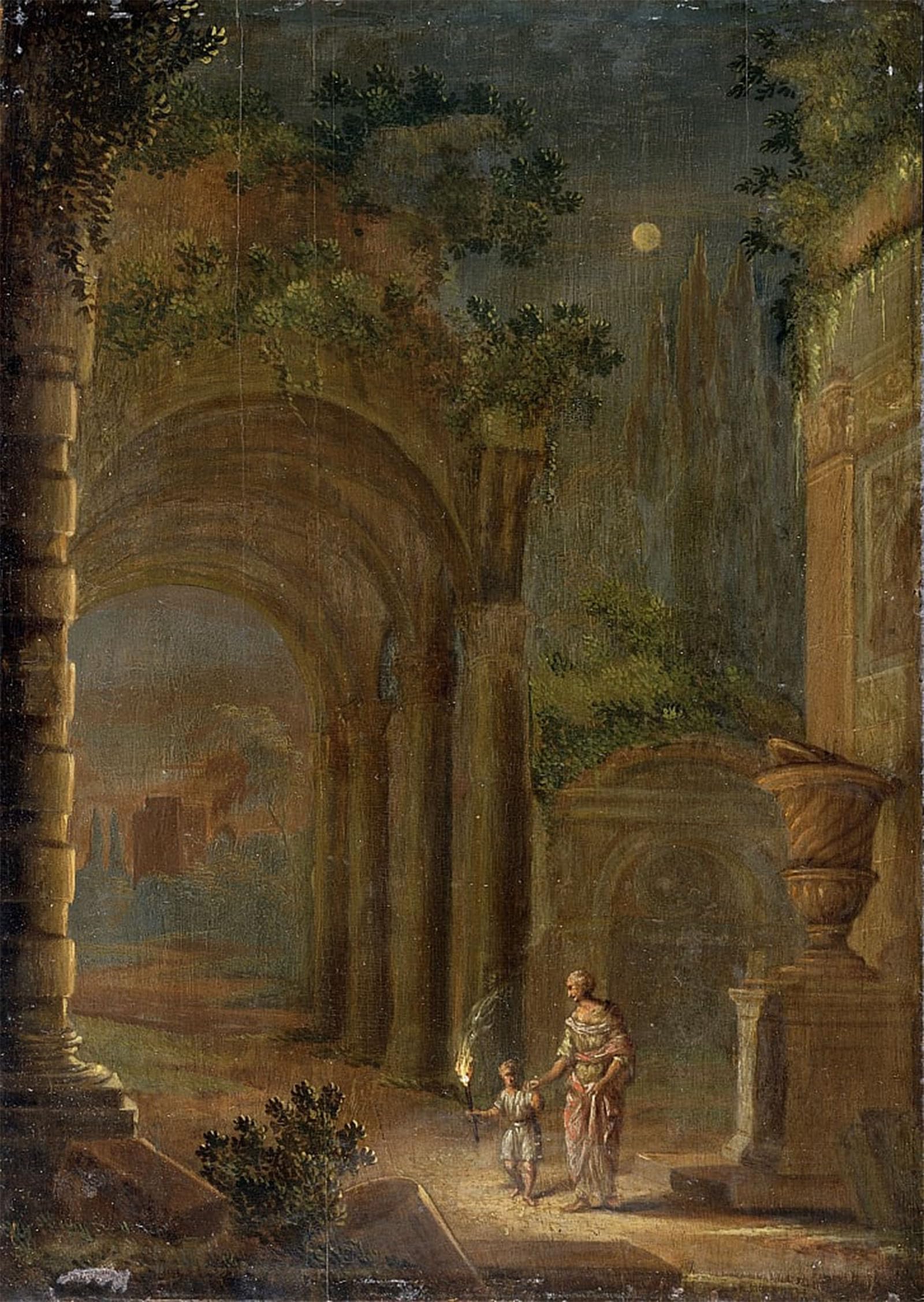 Tableau paysage fin de par Elsheimer impression d'art sur toile 60x90cm - 5