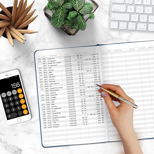 Miniatura 6 de Skyline Libro de contabilidad contable - Diario de registro columnar para uso personal y contabilidad de pequeñas empresas - Registro de gastos para