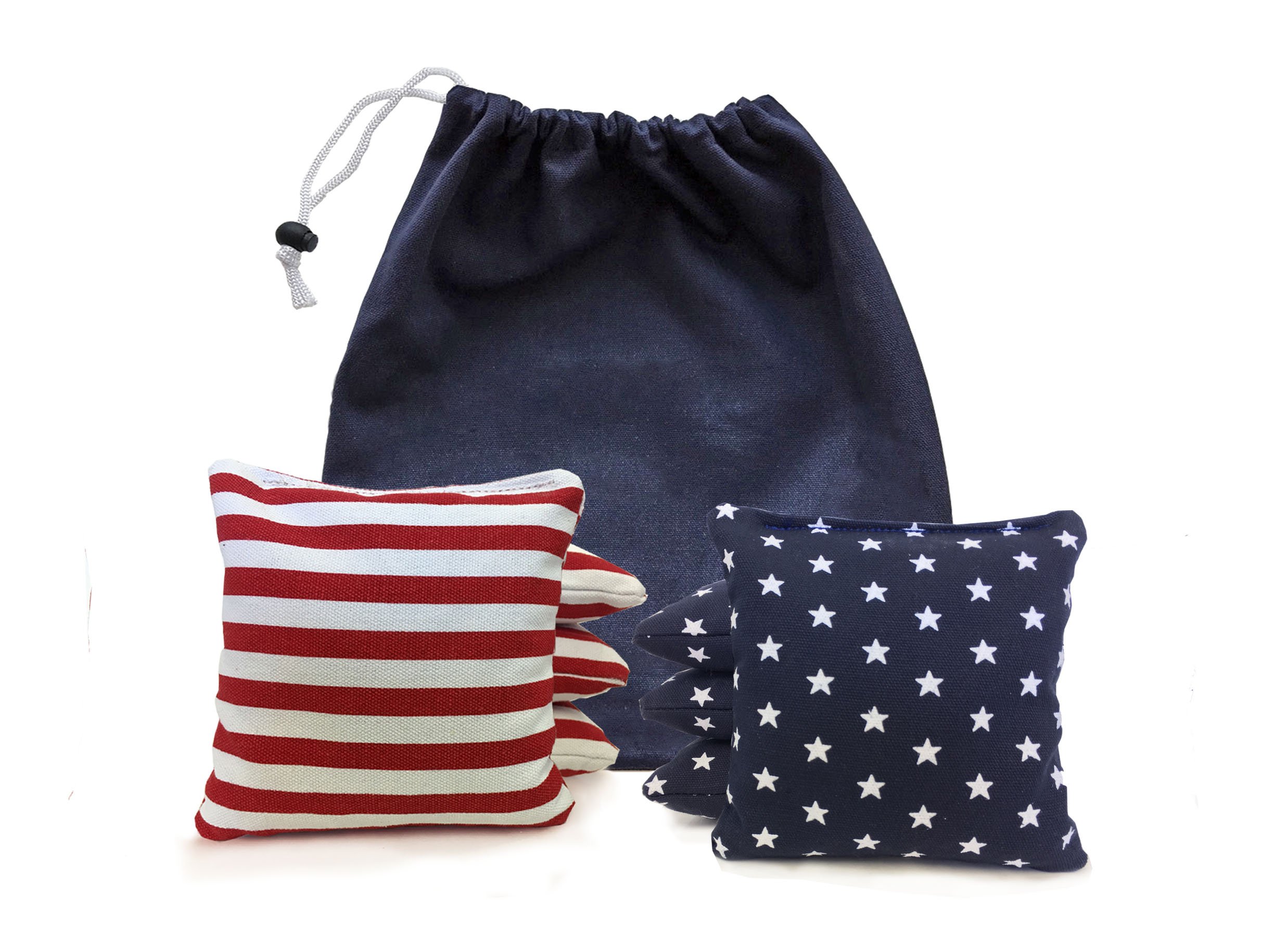 Tailgating Pros All Weather Cornhole Bags - 8 Resin Filled Regulation Duck Canvas Bags with Carrying Tote - 25+ Colors