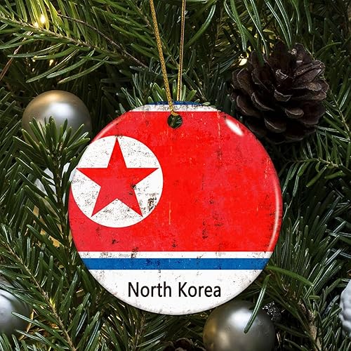 Miniatura 10 de Zyadsinoudor Christmas Round Ornament South Africa Flag Ceramic Ornament Pride National 3 Inch Double-Sided Printing Holiday Flags Ornament to