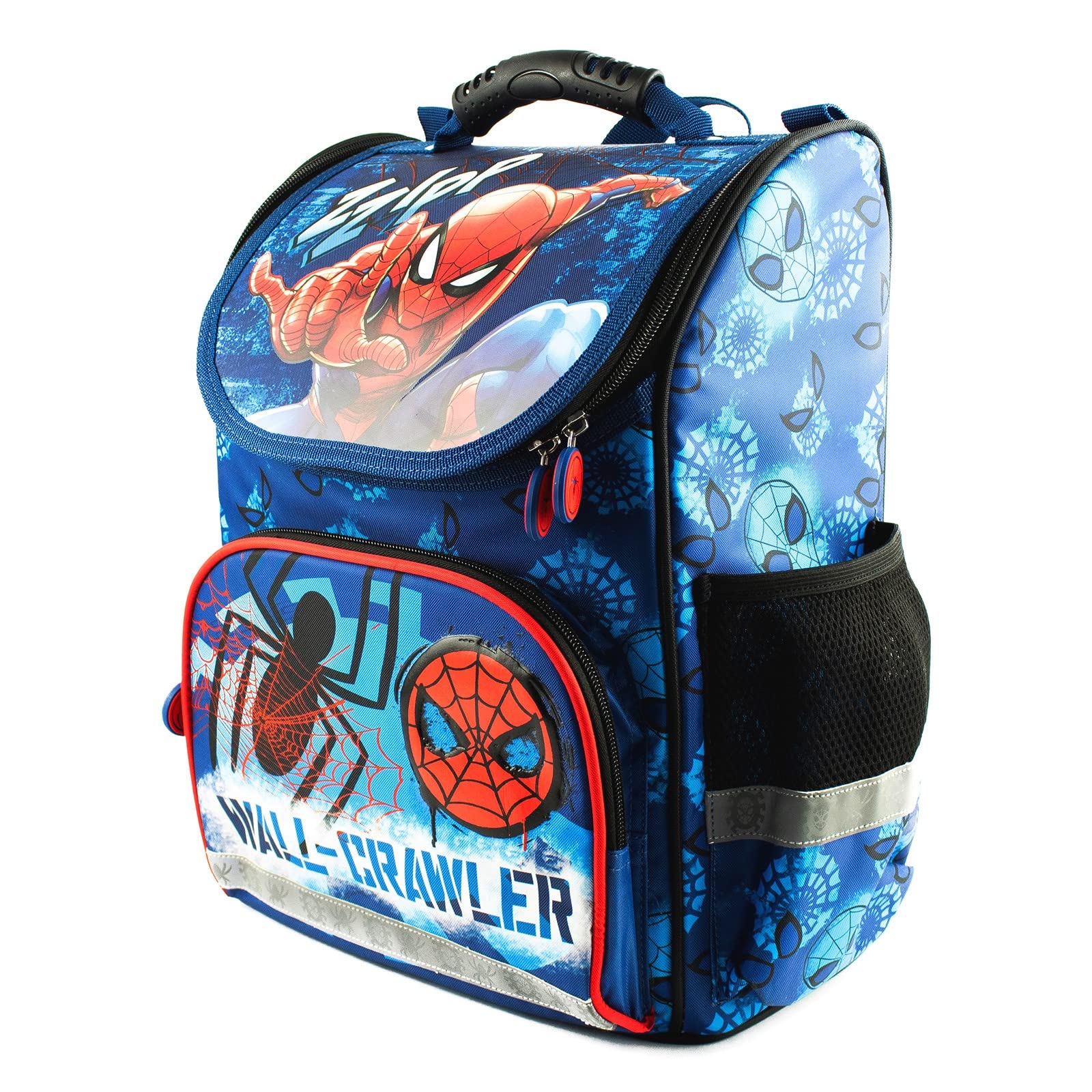 Spiderman Schulranzen Set 13-TLG. - Schultasche Jungen 1. Klasse - Grundschule Ranzen - Ergonomischer Schulrucksack
