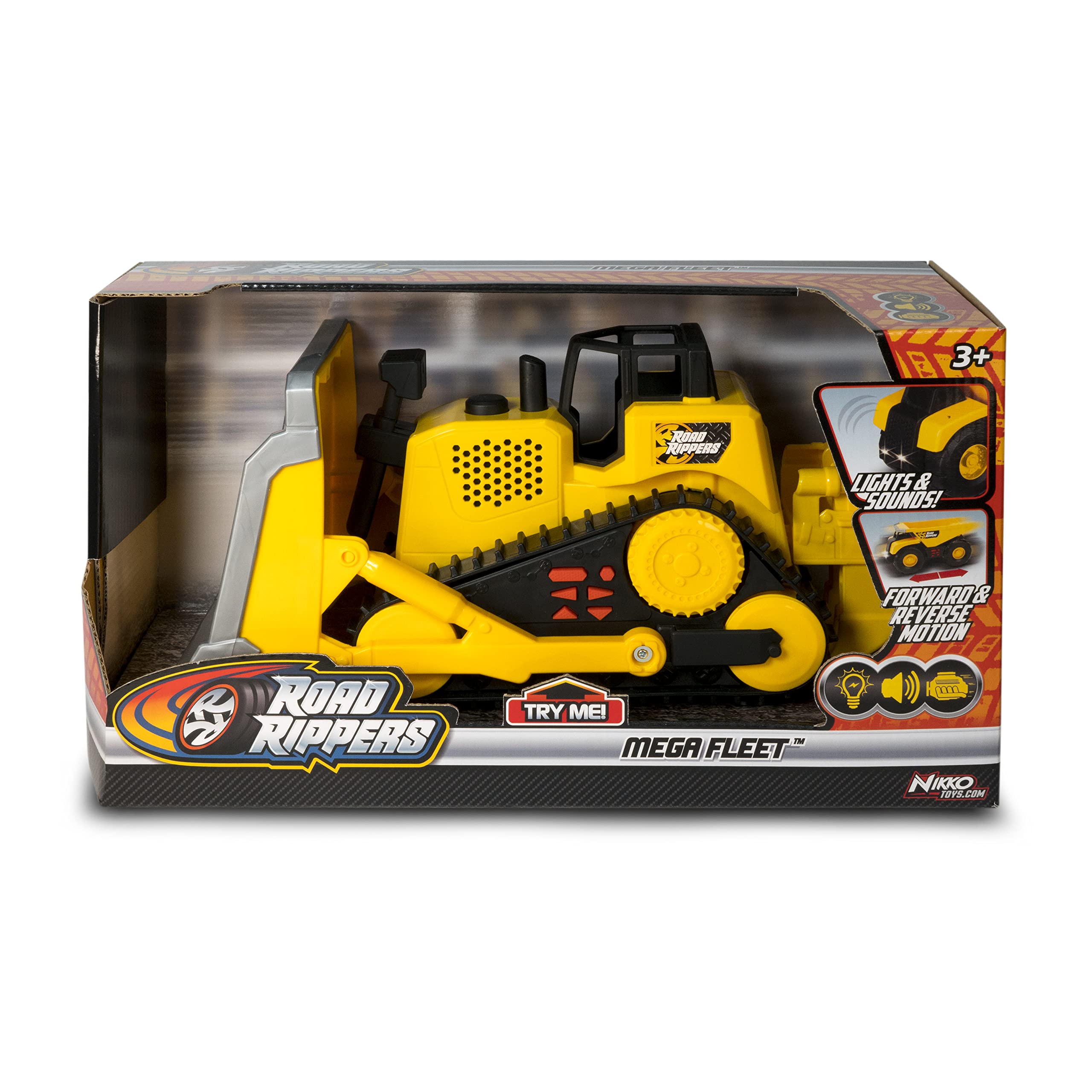 Nikko 30272 Veicoli da Cantiere con Luci e Suoni Bulldozer 30cm
