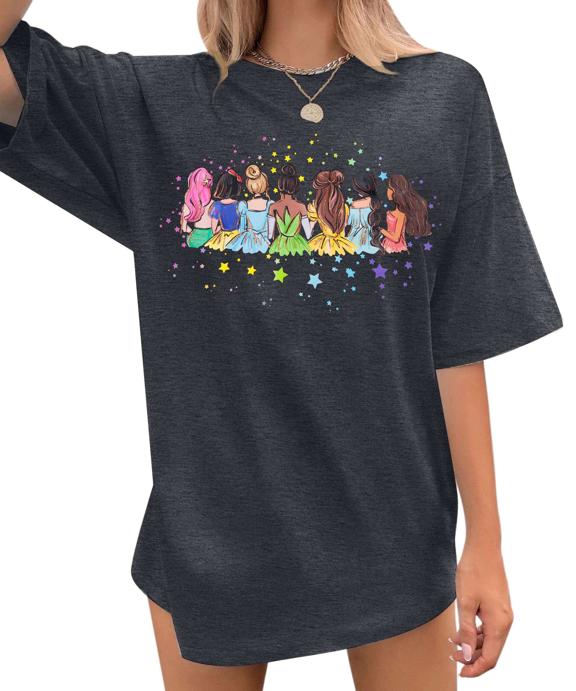 UNIQUEONE Magical Shirt for Women: Magic Kingdom Tshirt Princess Shirt Family Vacation Trip Tee