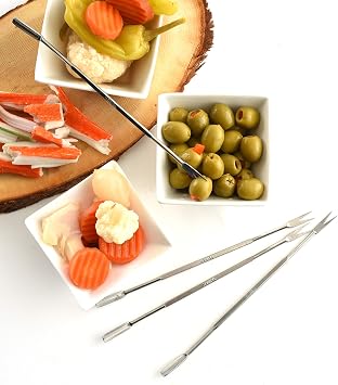 Norpro Stainless Steel Seafood Forks 6.75 | 4-Count per Pack | 1-Pack