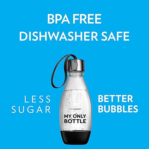 Miniatura 3 de sodastream My Only Bottle de 0.5 litros, color negro, 1 unidad (paquete de 4)