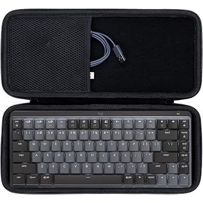Lebakort Hard Case Compatible with Logitech MX Mechanical Mini Illuminated Keyboard
