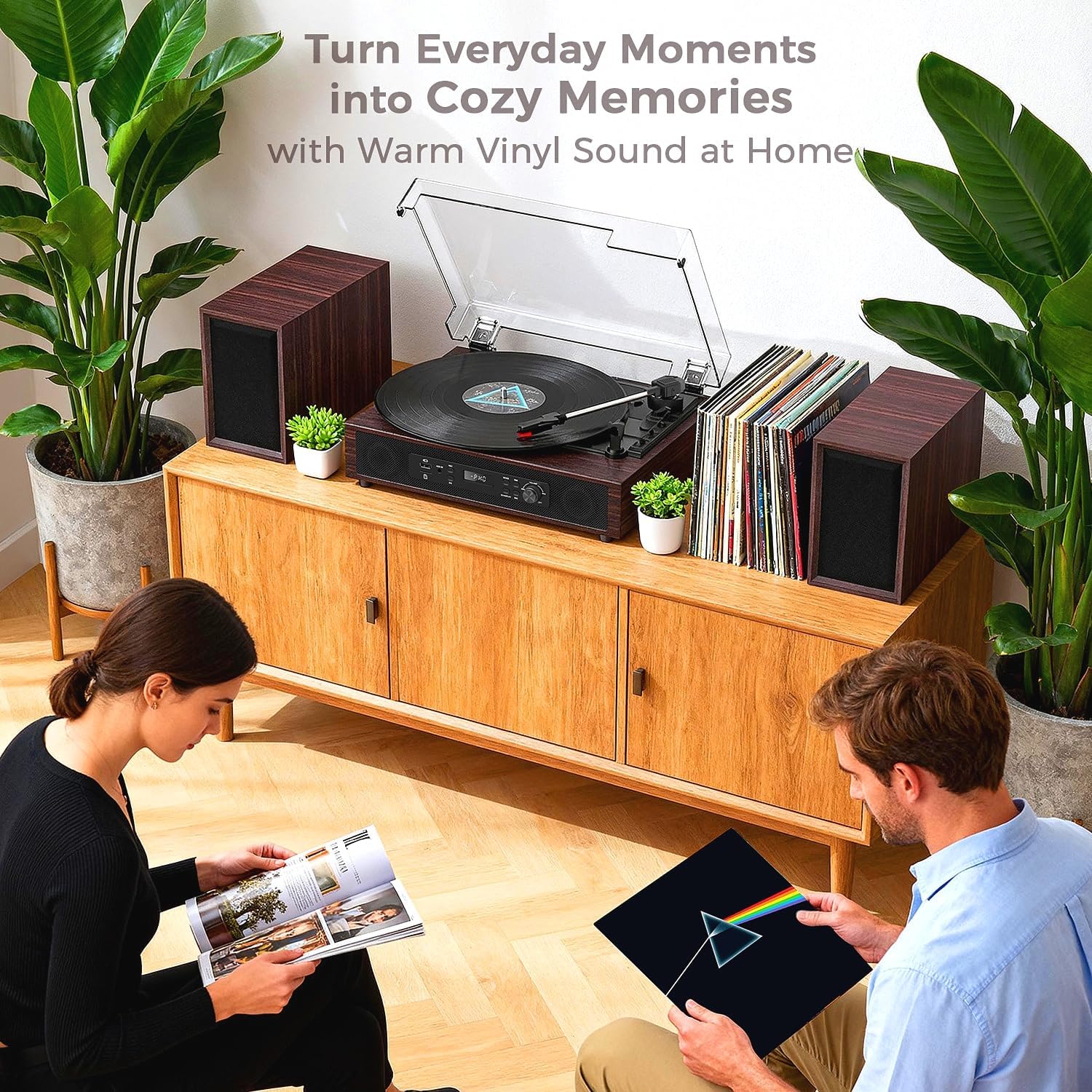 Detailed diagram of the TANLANIN TE-2033B-ES record player with numbered components.