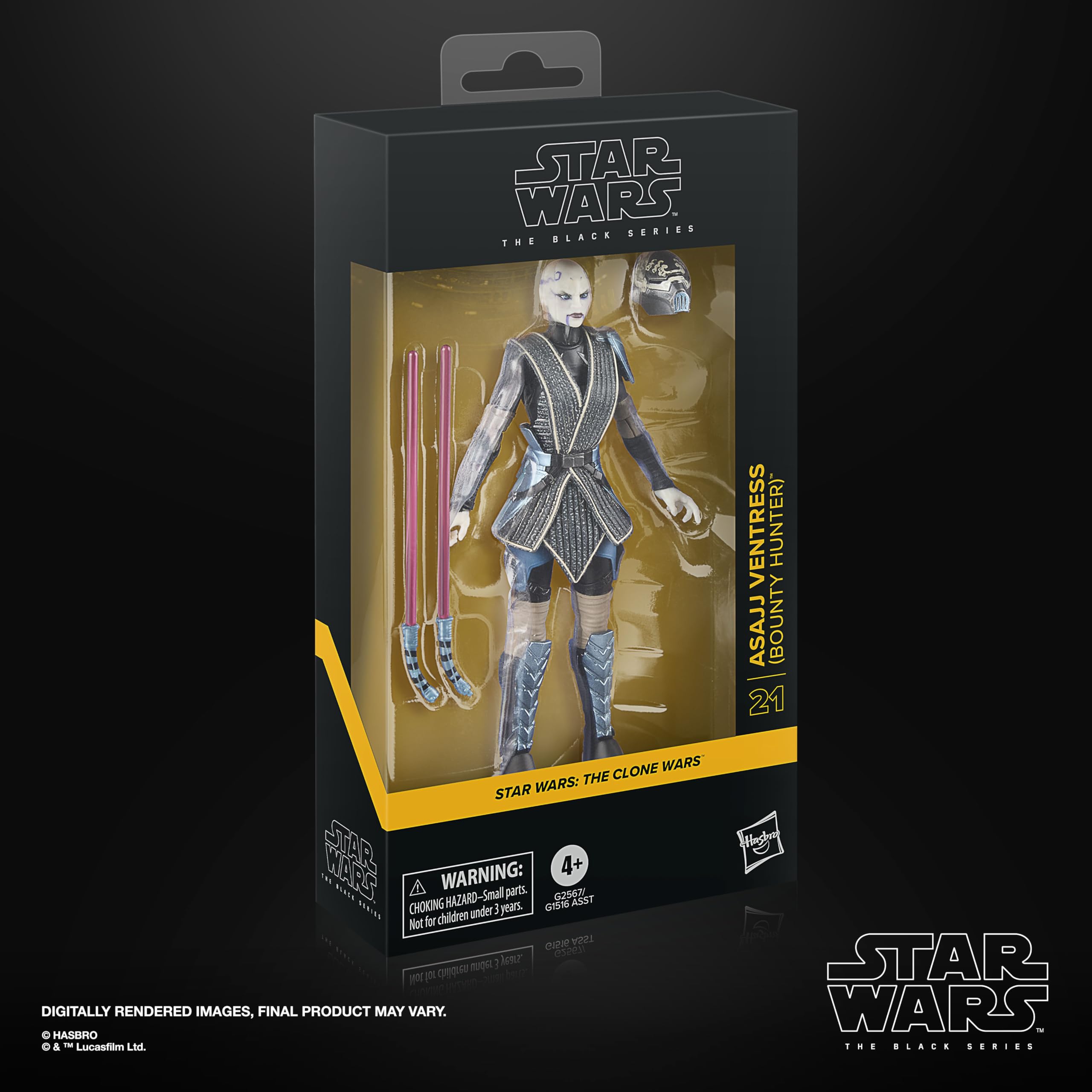 Star Wars The Black Series, Asajj Ventress (Bounty Hunter), The Clone Wars, Figura Coleccionable de 15 cm — view 10