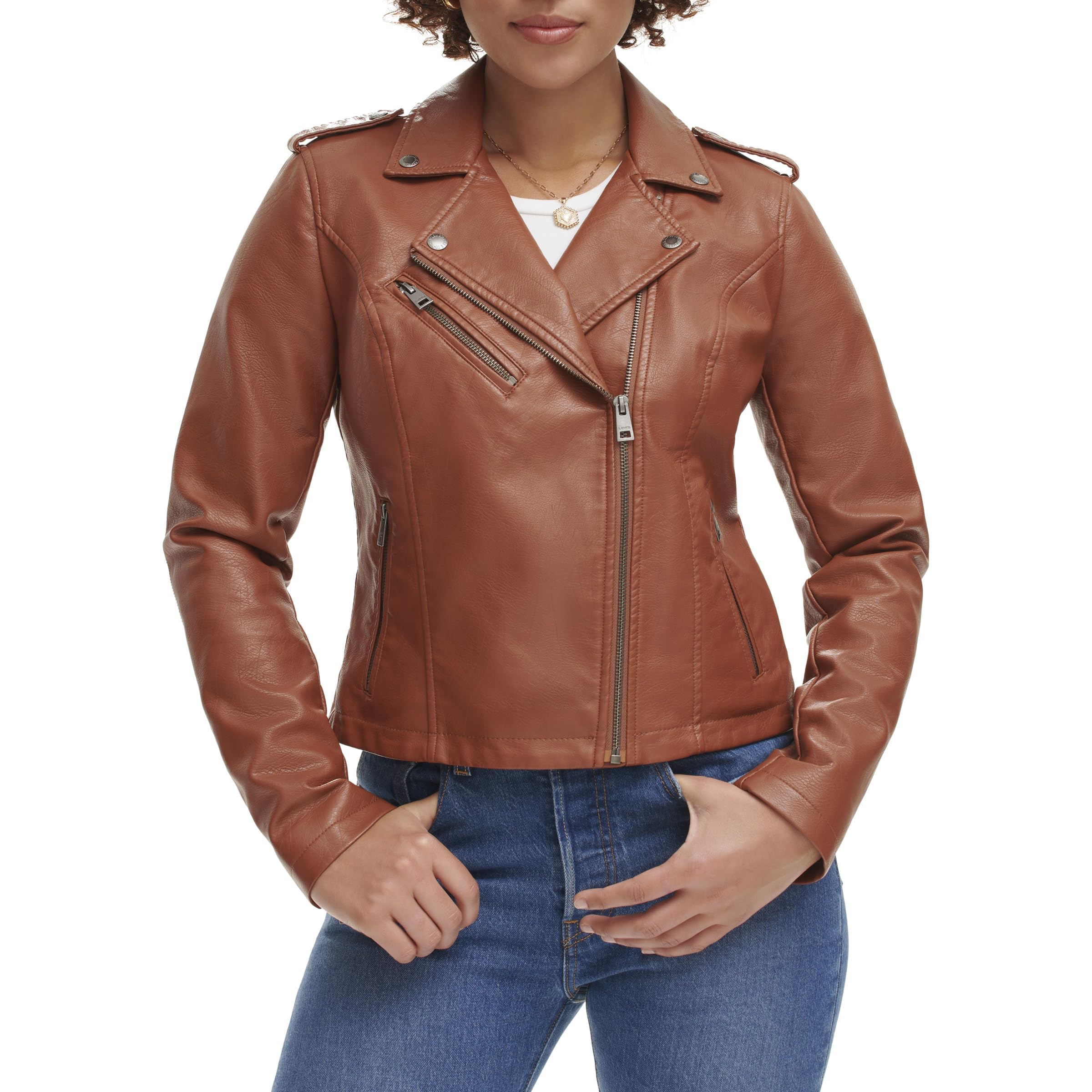 Levi's® Classic Asymmetrical Faux Leather Motorcycle Jacket