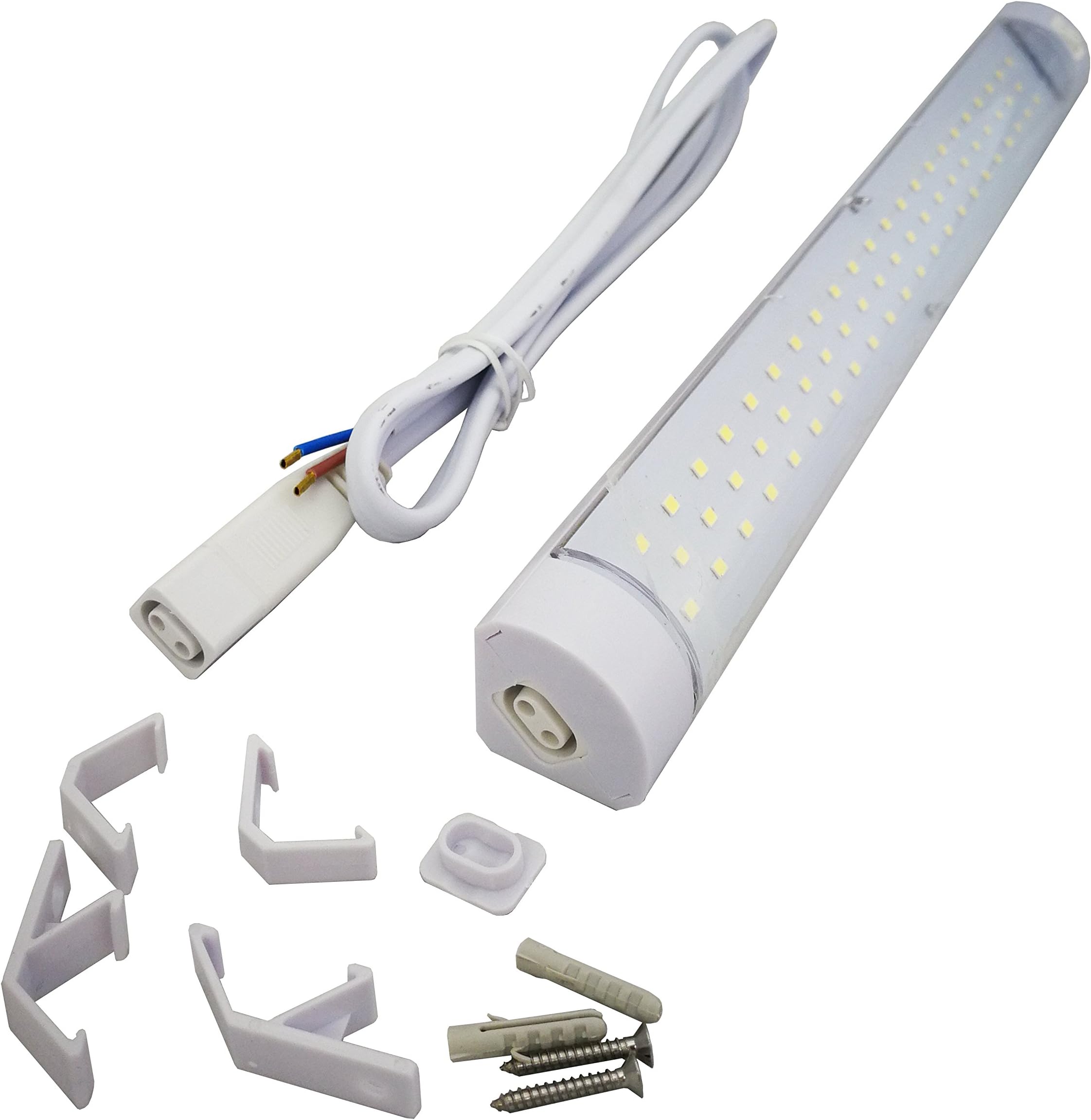 JustLED - Main Operated Linkable LED Undercover Light 220-240Vac/4.5W/368lm/330mm/ Linkable Cabinet Strip LED Light Warm White,3000k/ Use for Kitchen Under Cabinet/Counter/Wardrobe/Stairs/Hallway