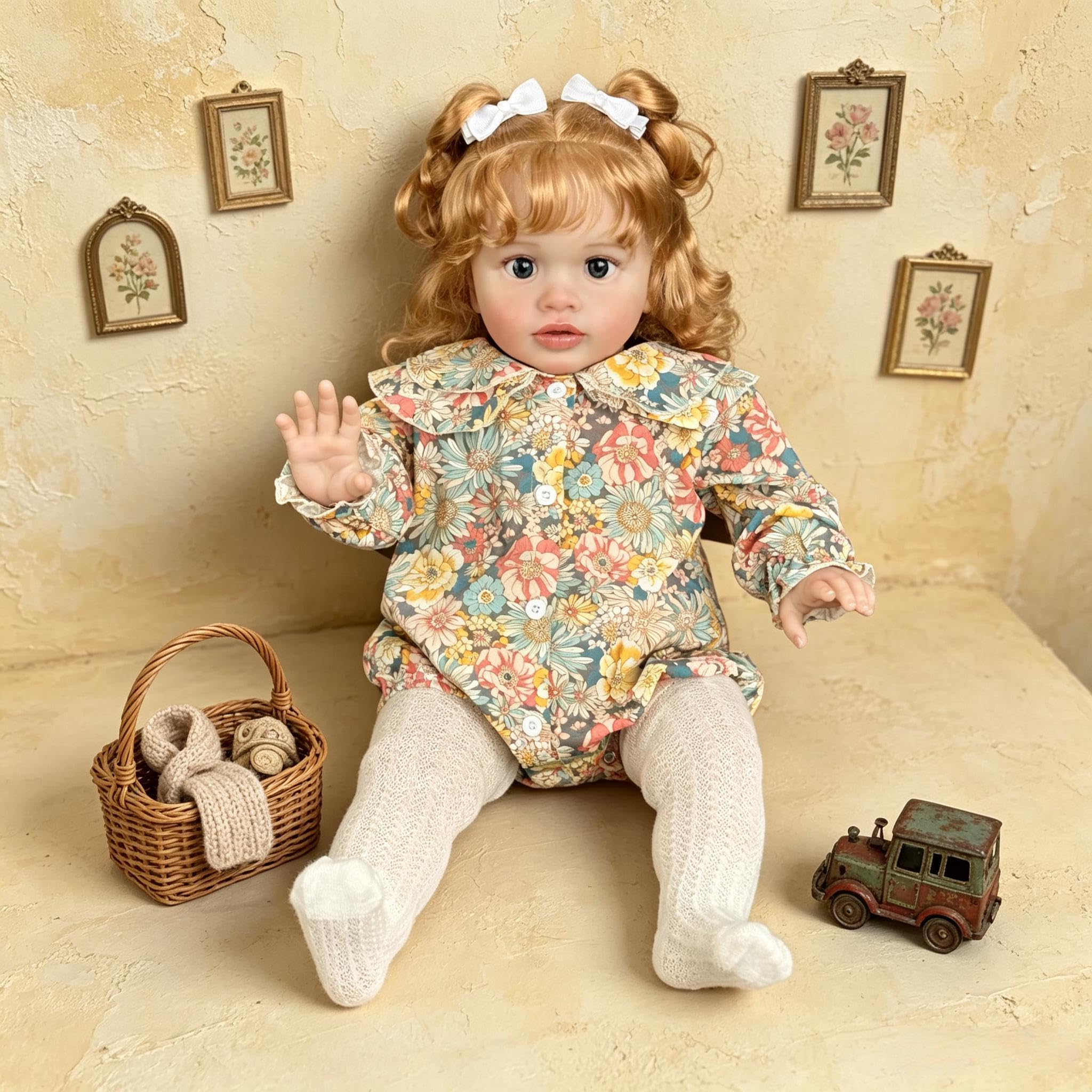 Muñecas Reborn Pippa Niña 26 Pulgadas 66 cm Muñeca de Bebé Reborn Realista, Cuerpo De Tela Suave, Muñecas de Bebés Realistas Que Parecen de Verdad para Navidad Regalo