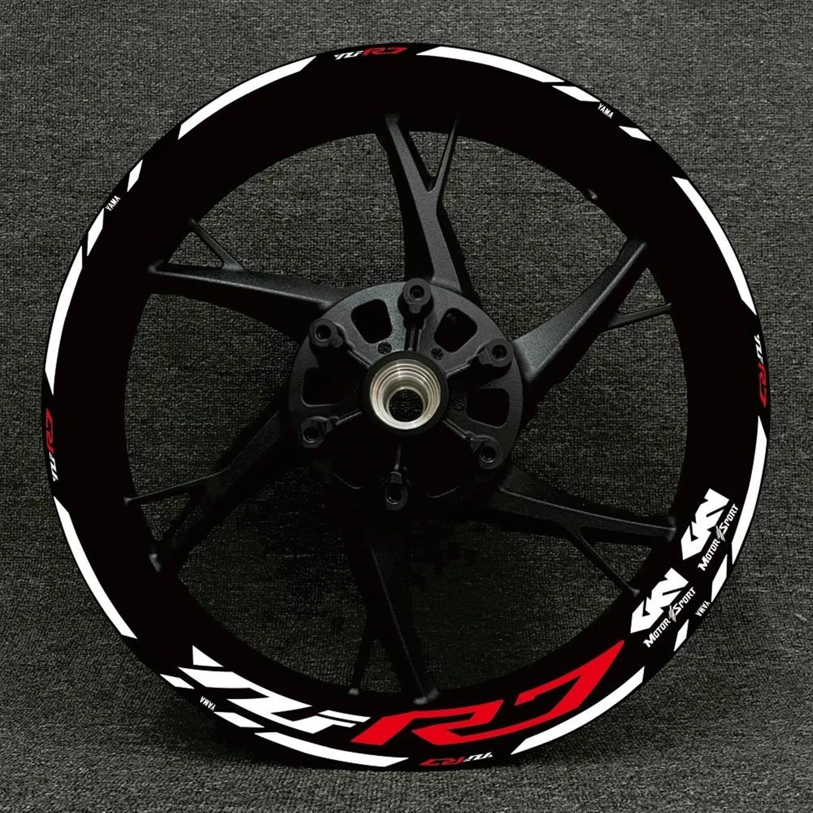 Stickers Motorcycle Accessories Wheel Stickers Reflective Decals Rims for Yamaha YZFR7 YZF R7(Style 17)