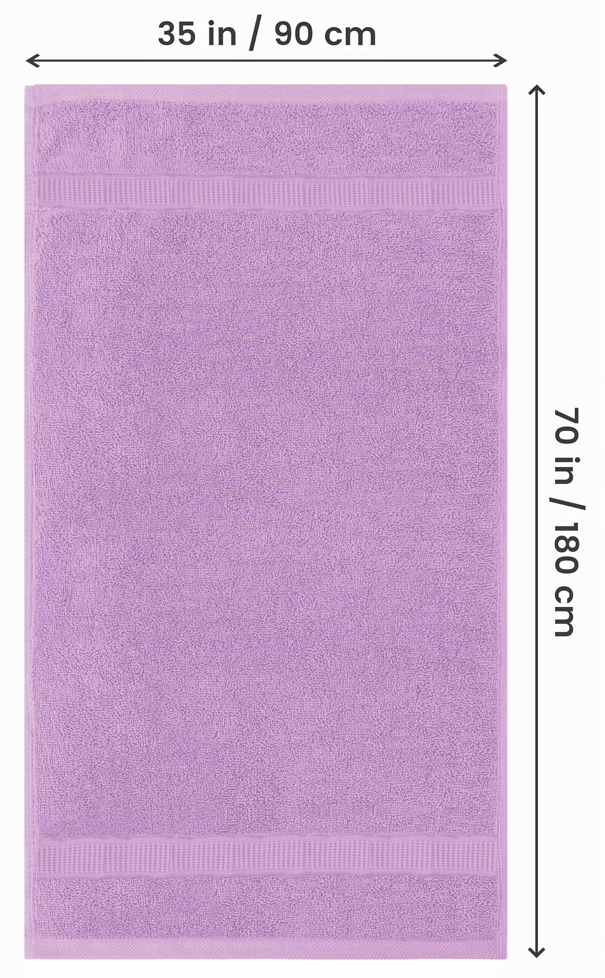 Utopia Towels Luxuriöses Jumbo-Badetuch, 2-teilig, 600 g/m², 100% ringgesponnene Baumwolle, sehr saugfähig und schnell trocknend, extra großes Badetuch – weiches Handtuch in Hotelqualität (89,9 x