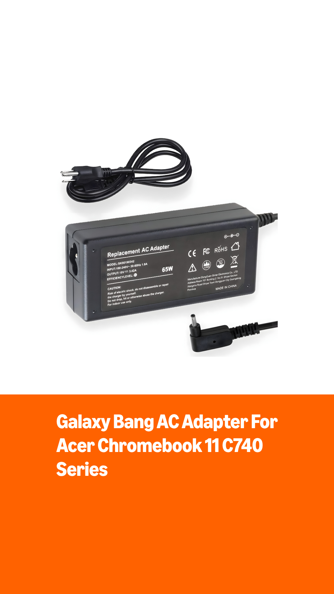Amazon.com: AC Adapter Charger for Acer Chromebook 11 C740 Series
