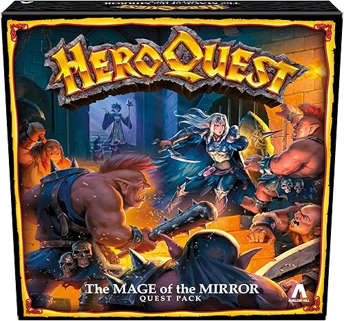 Heroquest The Mage of The Mirror Quest Pack, juego de rol para mayores de 14 años, requiere un sistema de juego HeroQuest para jugar