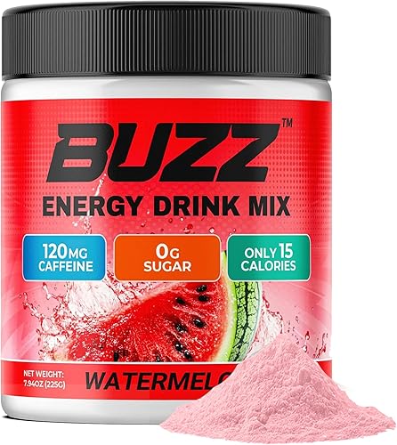 Miniatura 7 de Morning Buzz Polvo de Bebida Energética - Mezcla de Bebida Energética con Impulso - Energía Sin Azúcar con Antioxidantes - Arranque Matinal y