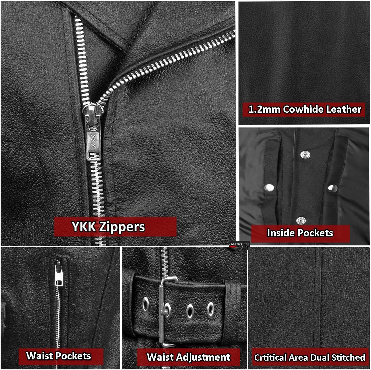 Men's Classic Leather Motorcycle Biker Concealed Carry Side Laces Vest Black XXL : Automotive