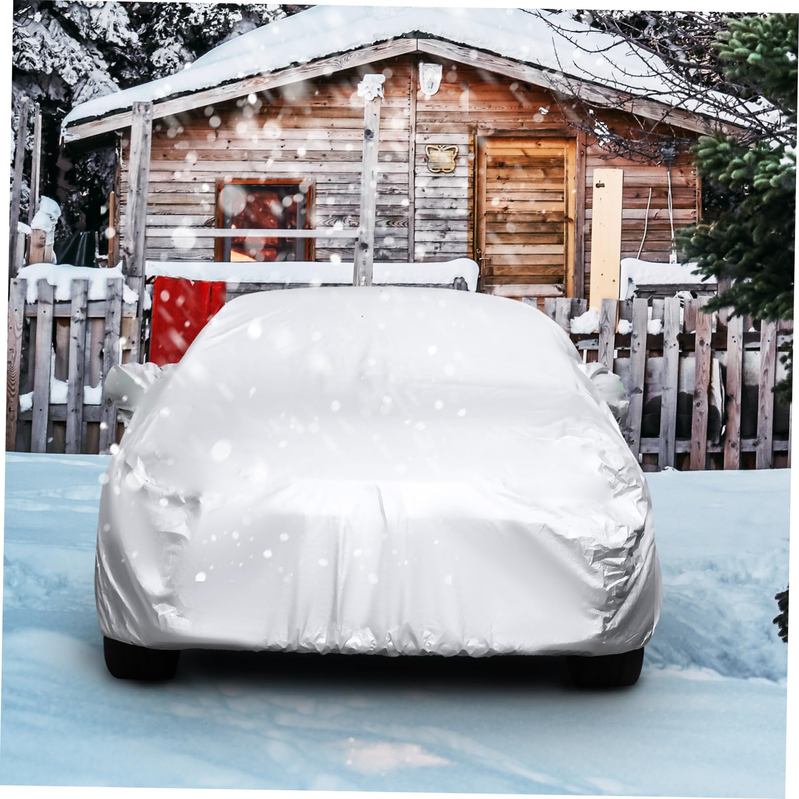 PAMINGONO 170t All Weather Car Cover for Suvs XL Lightweight Protection Rain Snow Uv Defense Indoor Outdoor Use — view 5