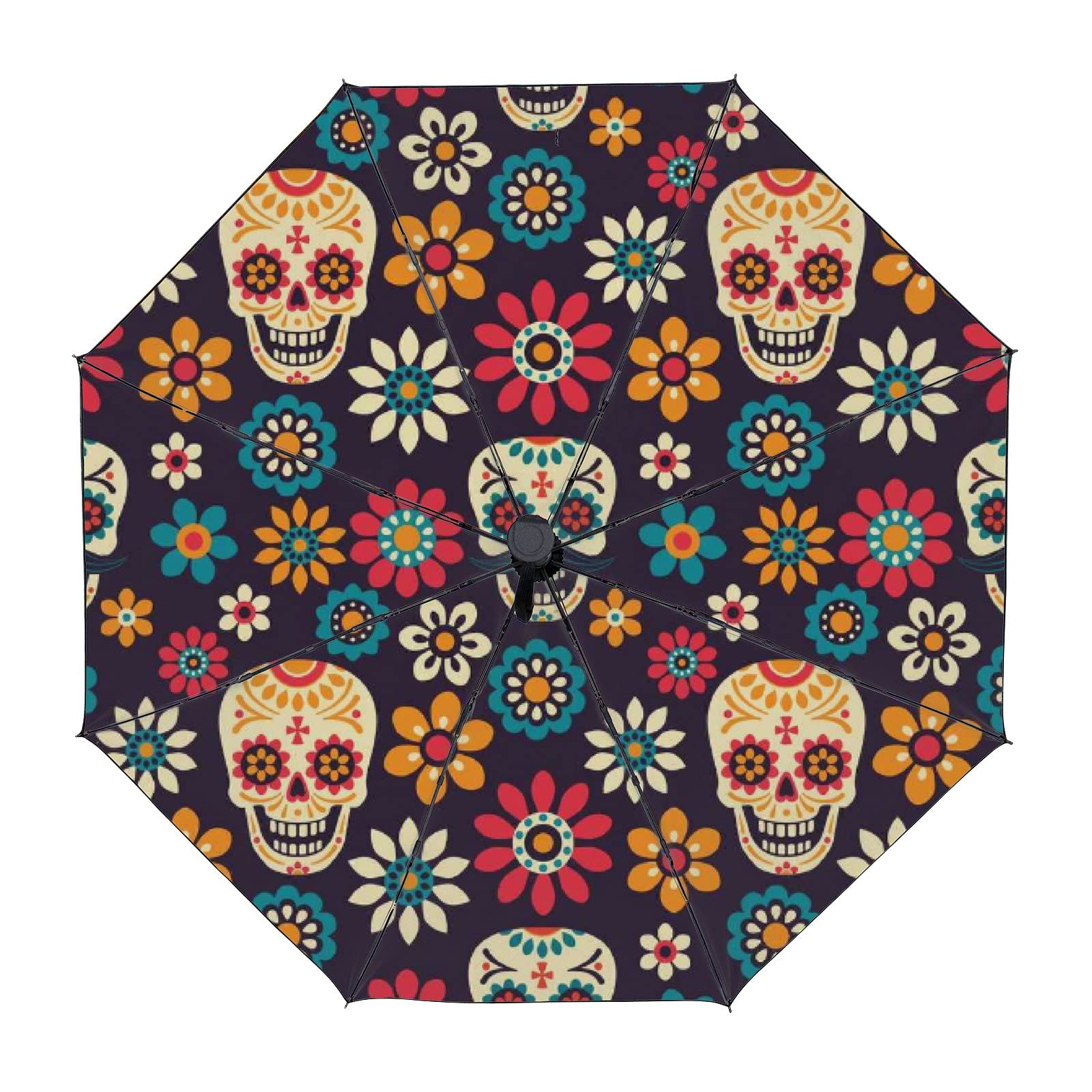 GenericUmbrella Windproof Travel Umbrella Anti-UV Auto Open Close Umbrella for Rain and Sun（2022080325）