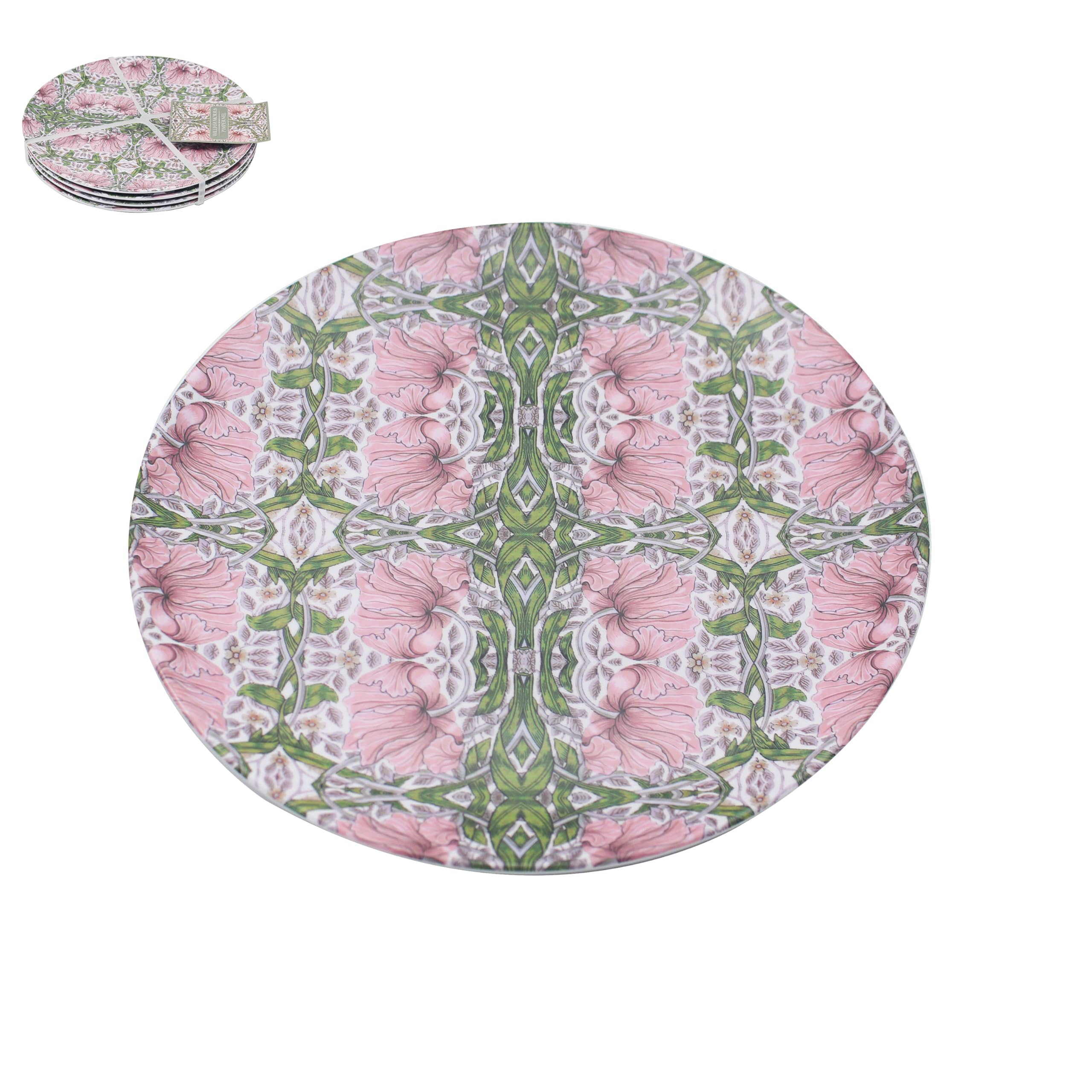 Platos de gres artísticos William Morris Pimpernel juego de 4 ideal para regalo y decoración de hogar