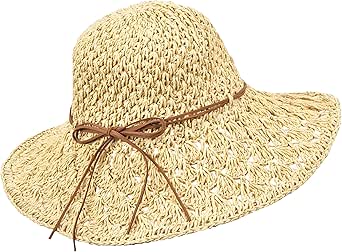 Chapeau De Paille Panama Pliable Femme - Anti-UV, Léger - Pour Printemps, été, Automne