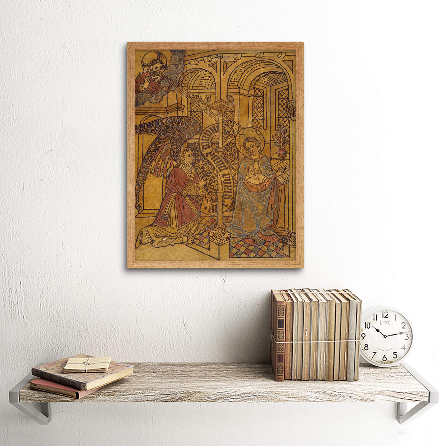 銅版画 M.Tomono 5/15 額装 angel contemporaryB Amazon.com: Wee Blue Coo Paintings Drawing Annunciation Virgin