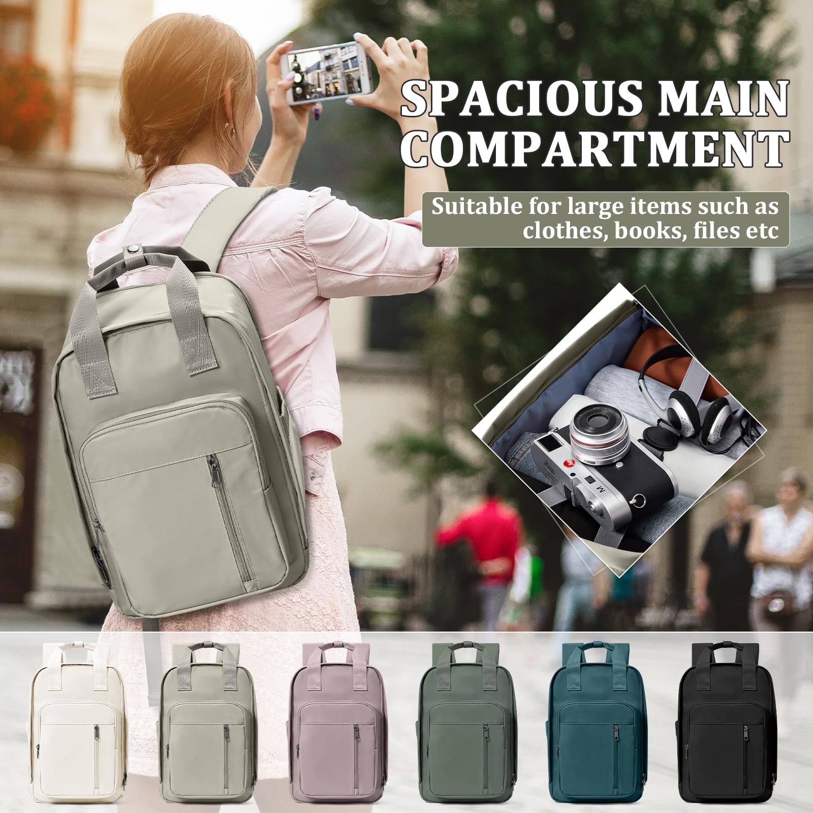 SZLX Zaino Ryanair 40x20x25 Donna Zaino da Viaggio Bagaglio a Mano 20L Uomo Borse da cabina 45x36x20 Easyjet Travel Backpack Adatto a laptop da 14 Pollici con scomparto per scarpe per Lavoro e Scuola