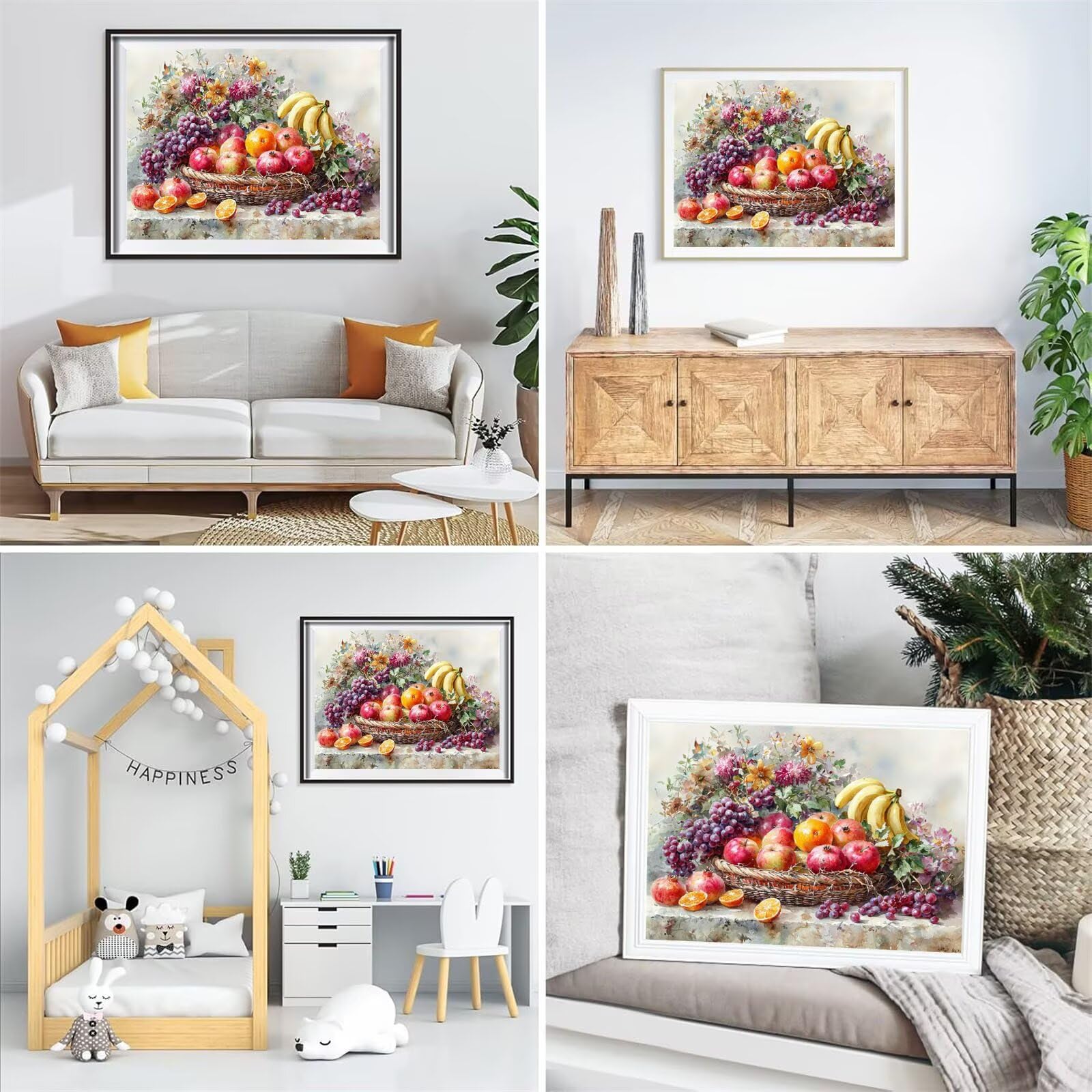 Sztuka diamentowa w kolorze owocowym, zestawy artystyczne dla dorosłych, DIY, pełne wiercenie, haft krzyżykowy, rękodzieło dla dorosłych, dekoracje świąteczne, hobby dla dorosłych kobiet, prezenty do