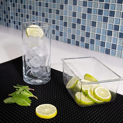 Miniatura 4 de Alfombrillas negras de 18 x 12 pulgadas, paquete de 2  Tapete de servicio de mezcla de cócteles de barman profesional antideslizante  Accesorios