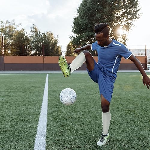 Miniatura 3 de Vicenpal Mangas de compresión para piernas de fútbol, mangas de compresión de pantorrilla, calcetines de pierna fruncida para hombres y mujeres