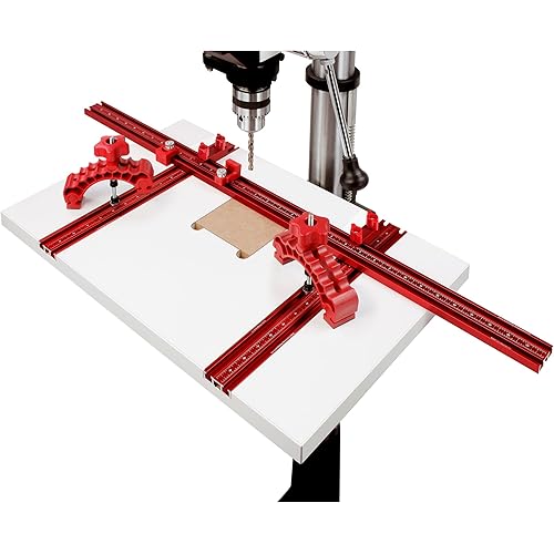 Woodpeckers Drill Press Table Package, Kit 2, Complete Kit with Work Surface, Clamps, Fence and Stops