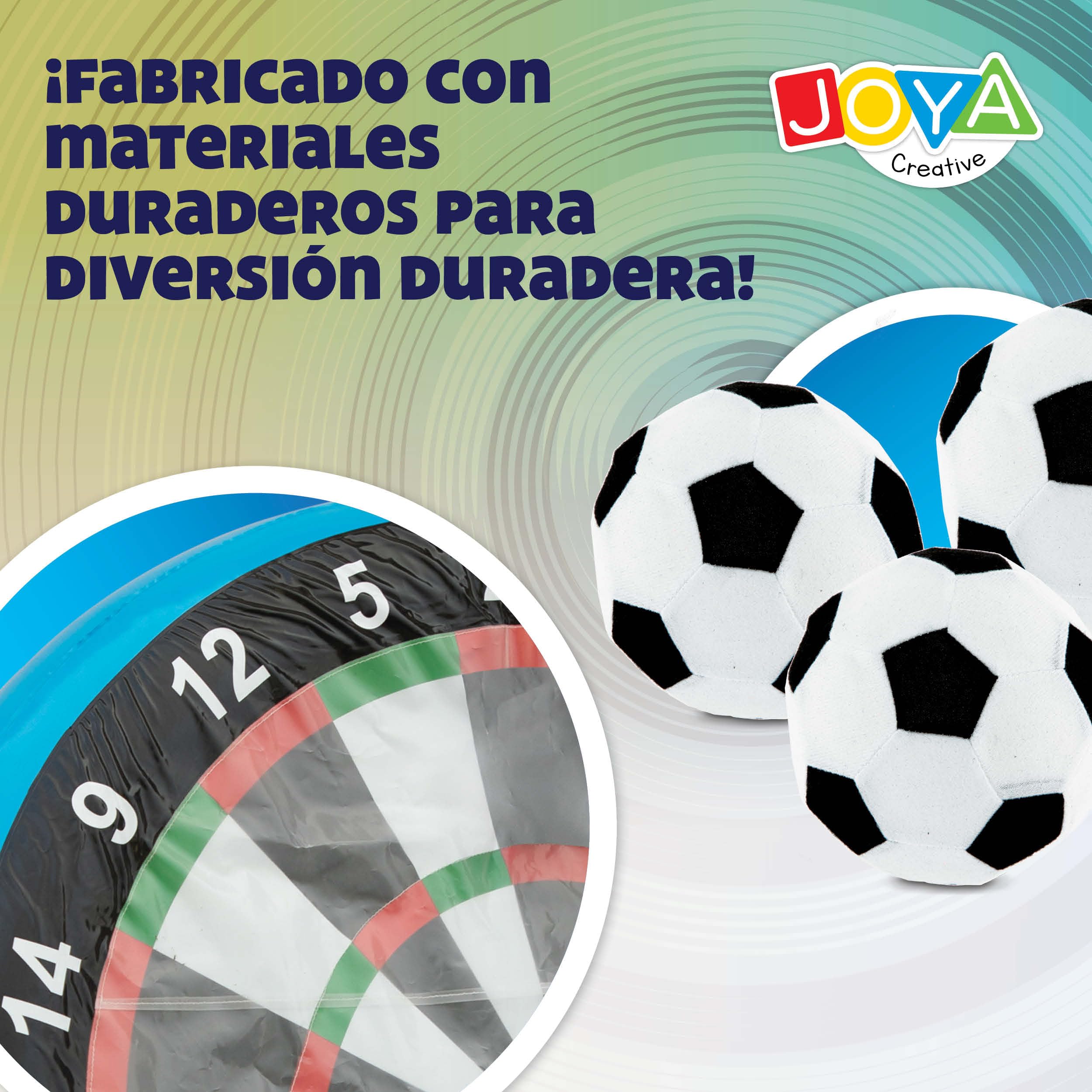 Juego de dardos de fútbol XXL hinchables, juego de dardos de fútbol para exteriores, XXL para jardín, incluye 3 pelotas y kit de reparación, ideal para fiestas en el jardín, eventos y