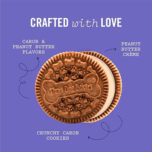 Vista 54 de Three Dog Bakery Lick'n Crunch galletas rellenas