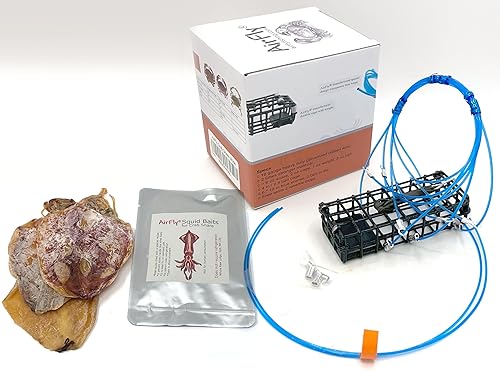 AirFly Heavy Surf 6-Loop Crab Trap for Fishing Poles Lead-Free, USA-Made, Premium Durable Loops Ideal for Dungeness, Blue, Rock Crabs Includes