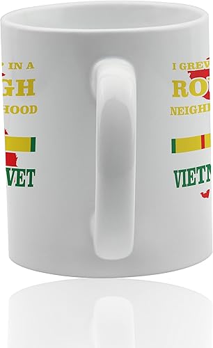 Miniatura 3 de Taza de cerámica blanca veterana de Vietnam para café o té 11 oz. Taza de regalo. Blanco