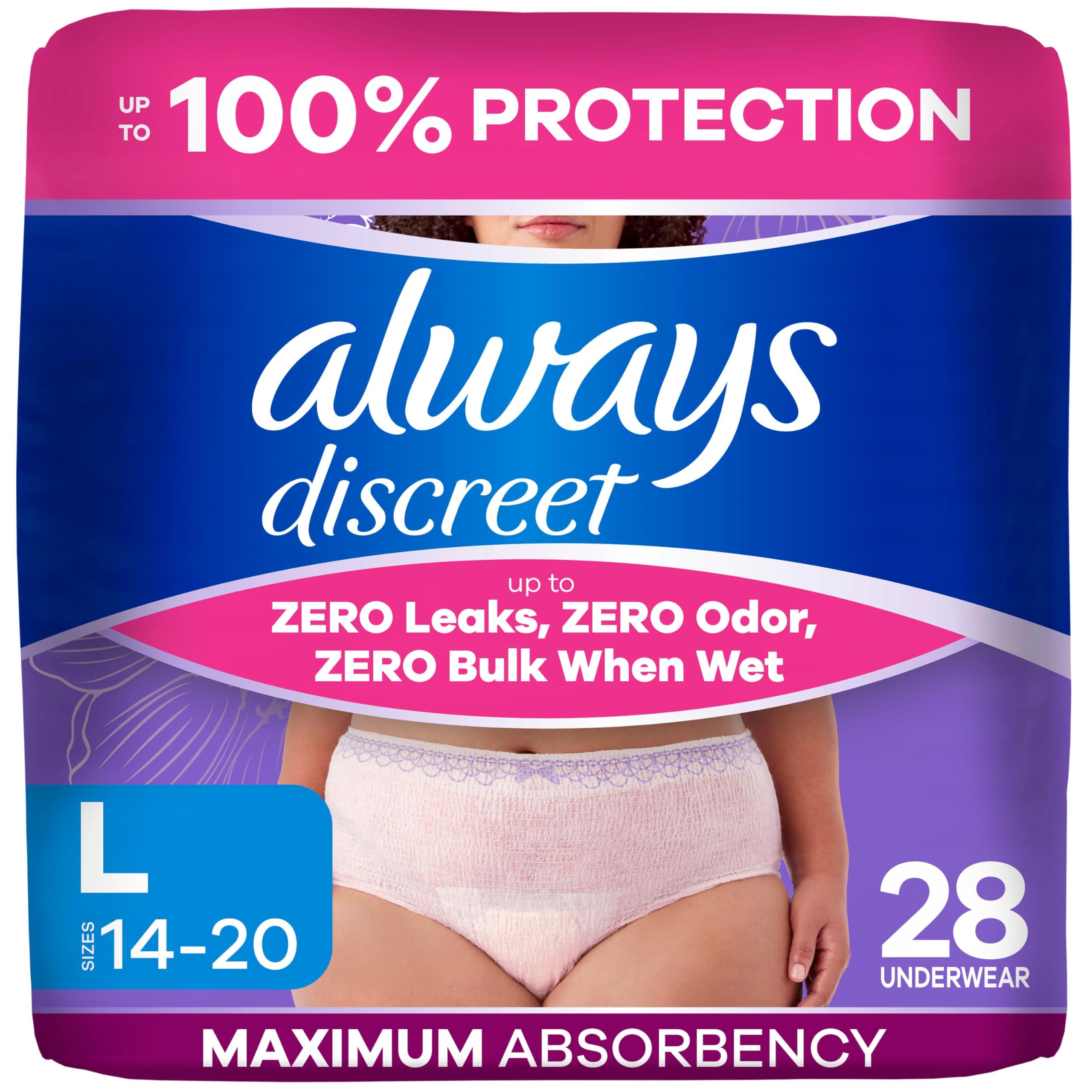 Always Discreet Adult Diapers for Women