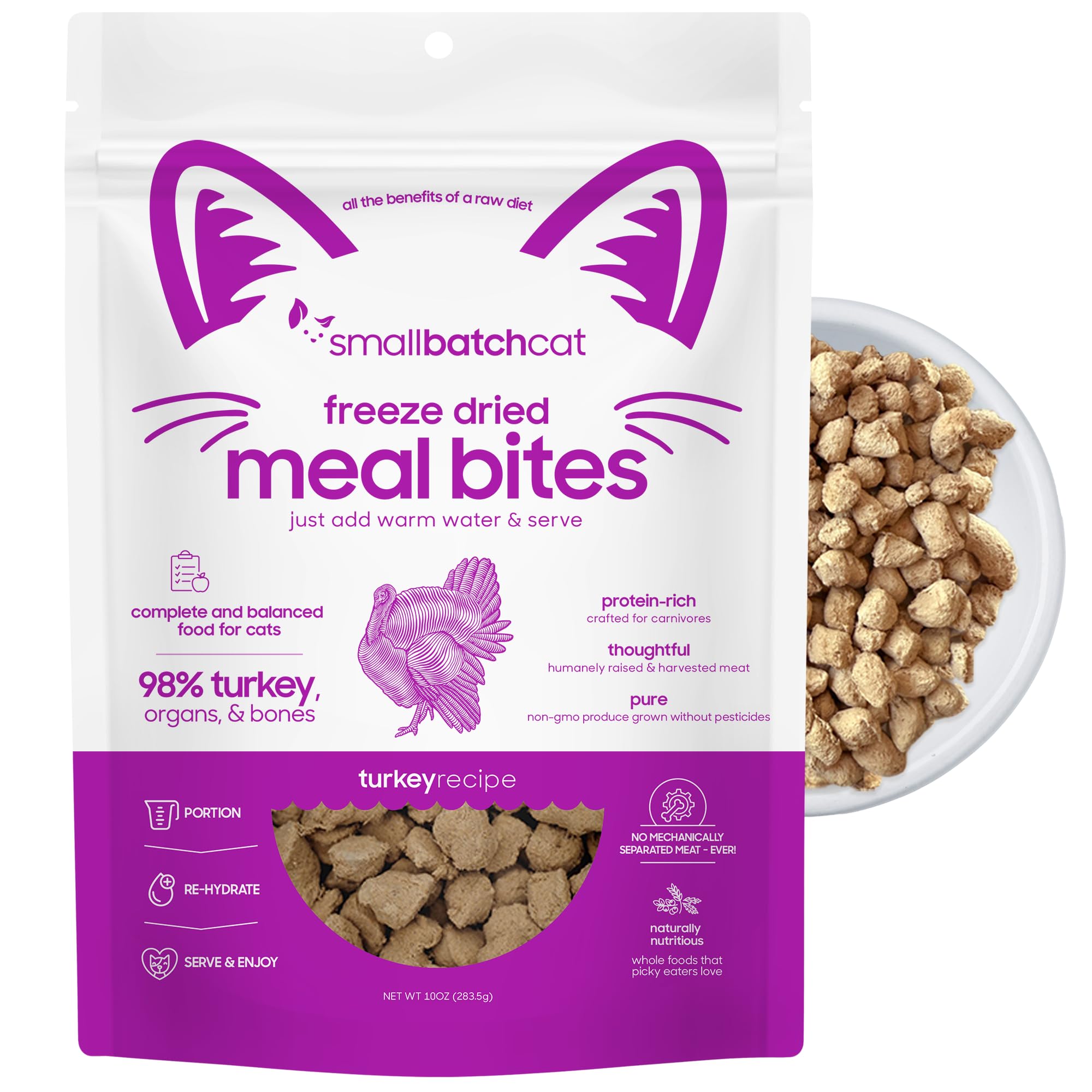 smallbatch Freeze-Dried Raw Cat Food Turkey