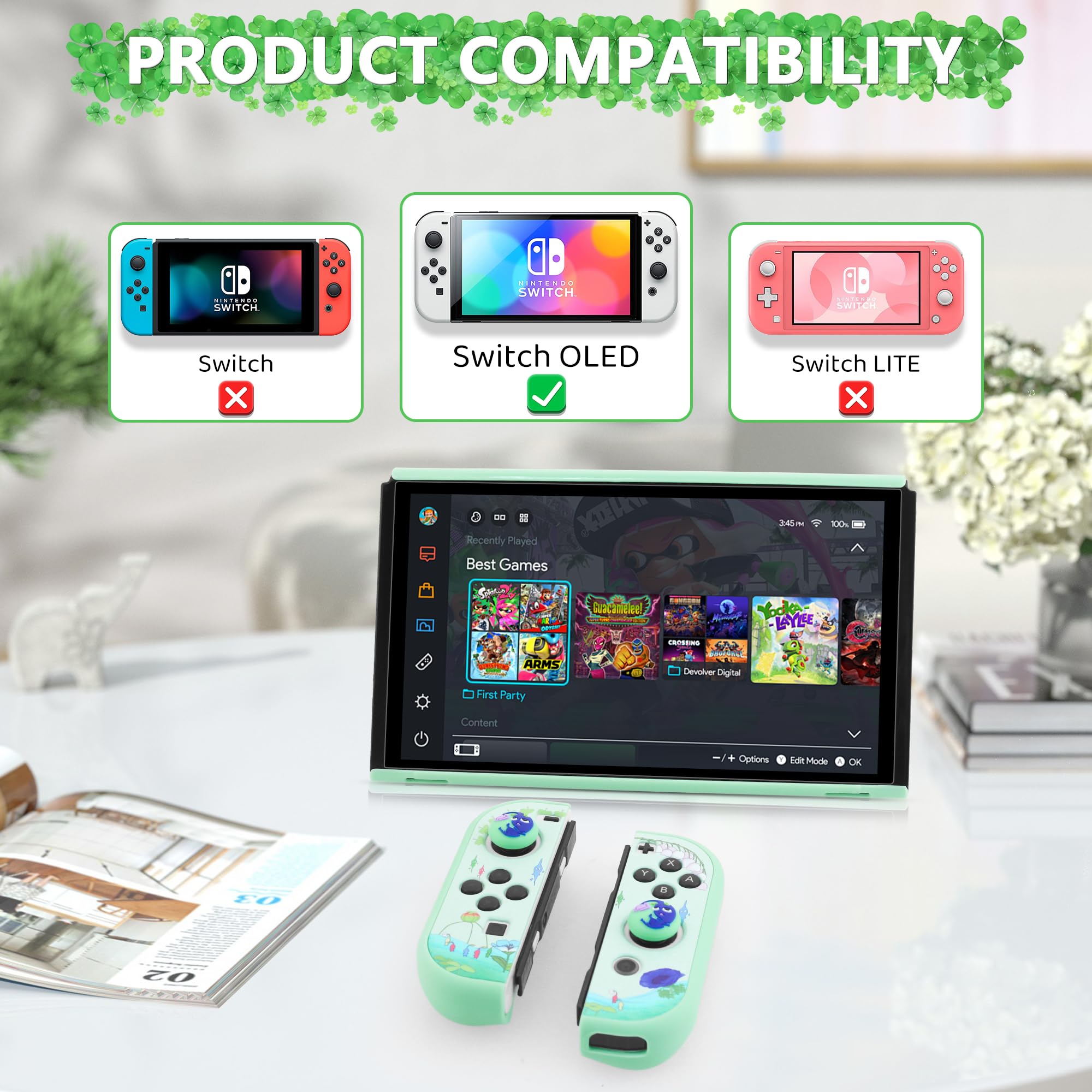 Amazon.com: HYPERCASE Switch OLED Hard Shell Dockable Protective