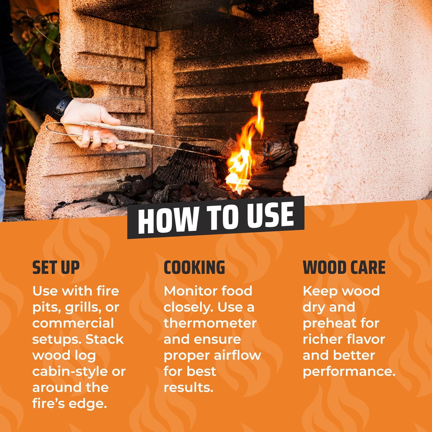 Kiln Dried Oak Wood by Kindled Provisions – Premium Firewood for Pizza Ovens, Indoor Pizza Oven, Pizza Stone, Solo Stove & Smoker Grill – Boxed Hardwood for Cooking, Grilling & Wood-Fired Flavor