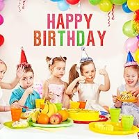 Vista 4 de 134 letras coloridas del alfabeto de 5 pulgadas, letras del alfabeto y recortes de puntuación para tablero de anuncios, juego de pared para tablero