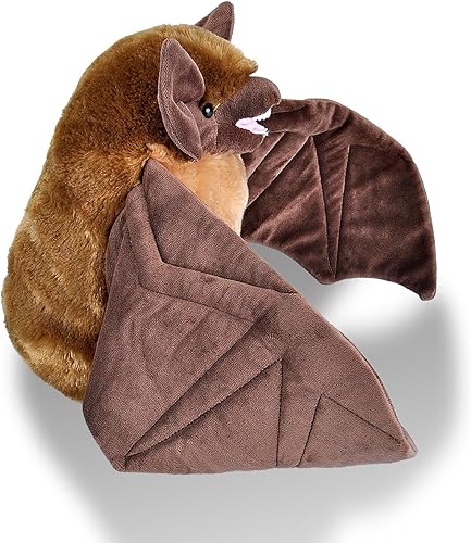 Miniatura 5 de Wild Republic Brown Bat Plush, Stuffed Animal, Plush Toy, Gifts for Kids, Cuddlekins 12 Inches,Multi