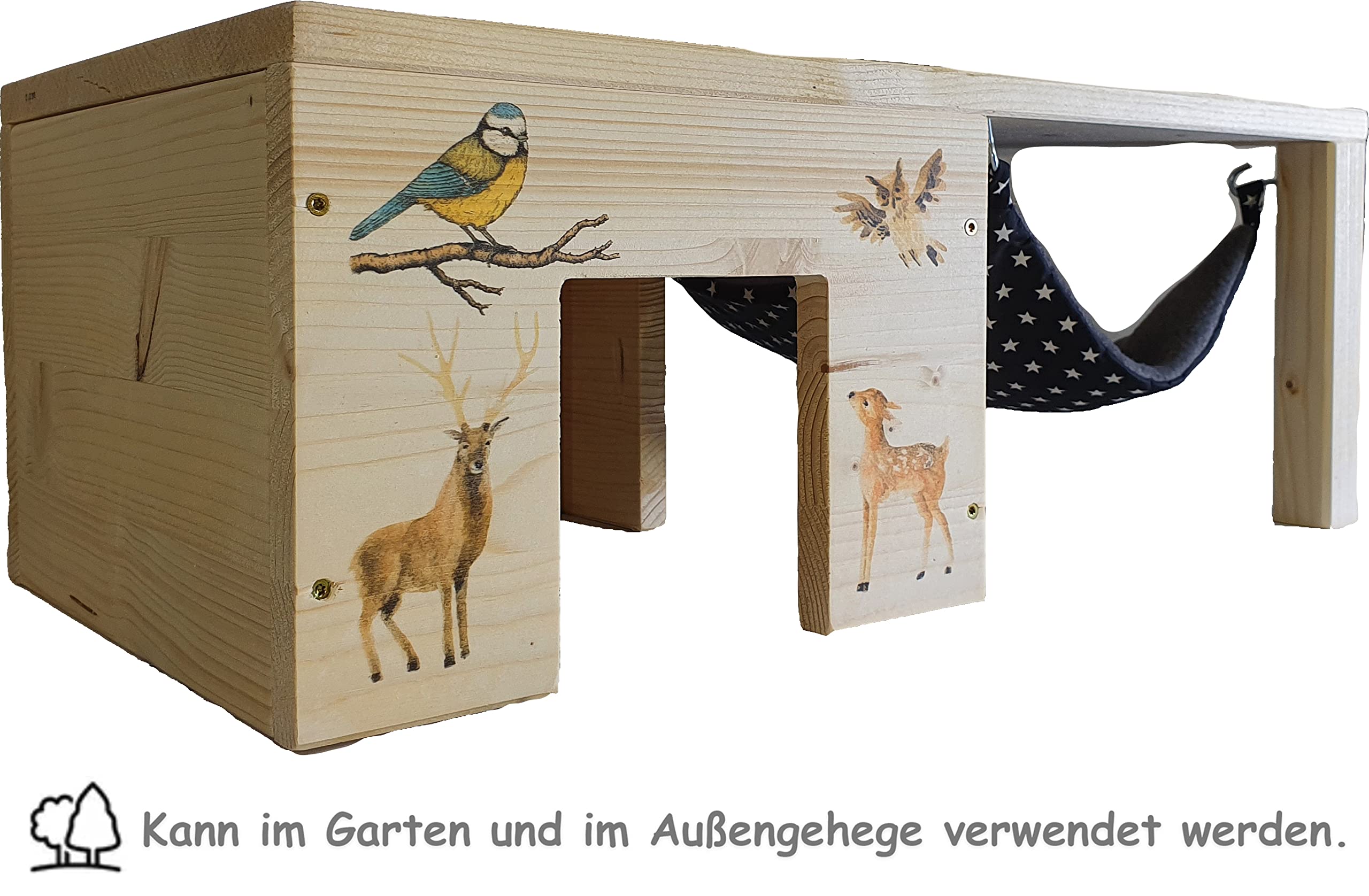 Grace nnvg Nagerhaus Meerschweinchenhaus Hängemattengestell mit Haken & Hängematte
