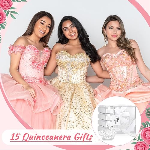 Miniatura 4 de 50 marcapáginas con diseño de corona para niñas, regalo de quinceañera – Regalos plateados de princesa para amantes de los libros de metal con cajas