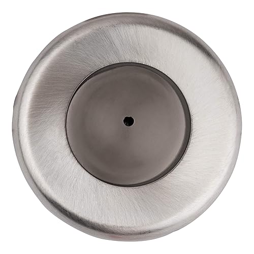 Tell Manufacturing DT100085 - Tope de pared cóncavo, acero inoxidable satinado forjado, diámetro de 2-1/2 pulgadas