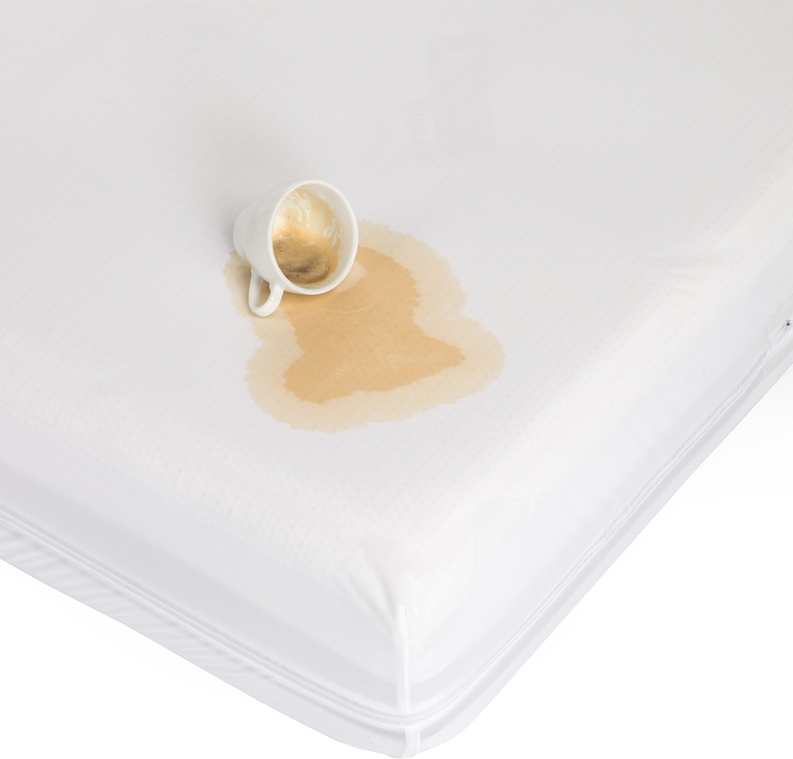 Milddreams Waterproof Mattress Cover Encasement Twin Size - Zippered Mattress Protector - Plastic Mattress Cover - Waterproof Bed Sheet - 39x75+9 inch