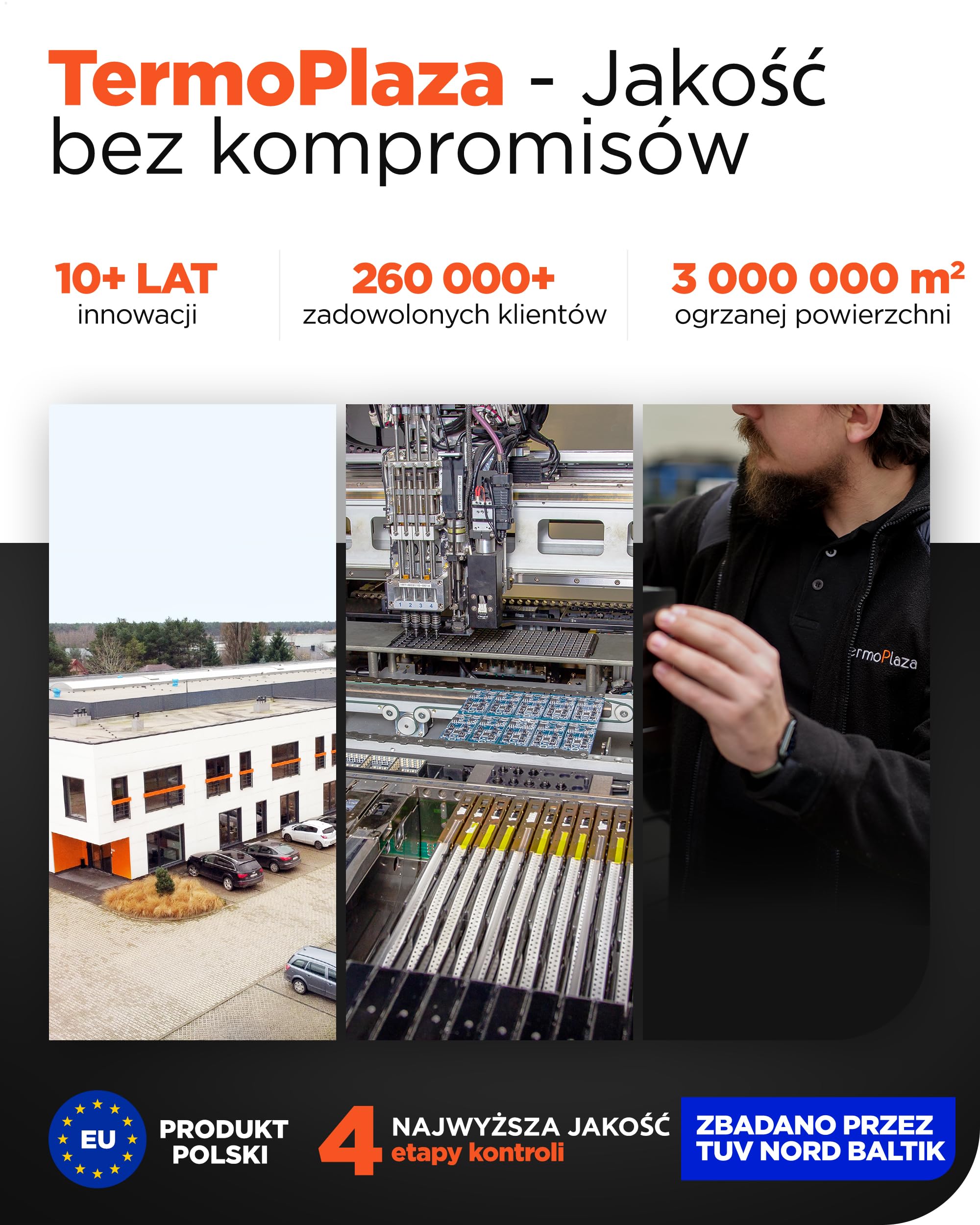 TermoPlaza WiFi Promiennik na Podczerwień 270 W do 7 m² | Inteligentny elektryczny grzejnik ścienny | Grzejnik łazienkowy z wieszakiem na ręczniki i termostatem | Grzejnik elektryczny do łazienki