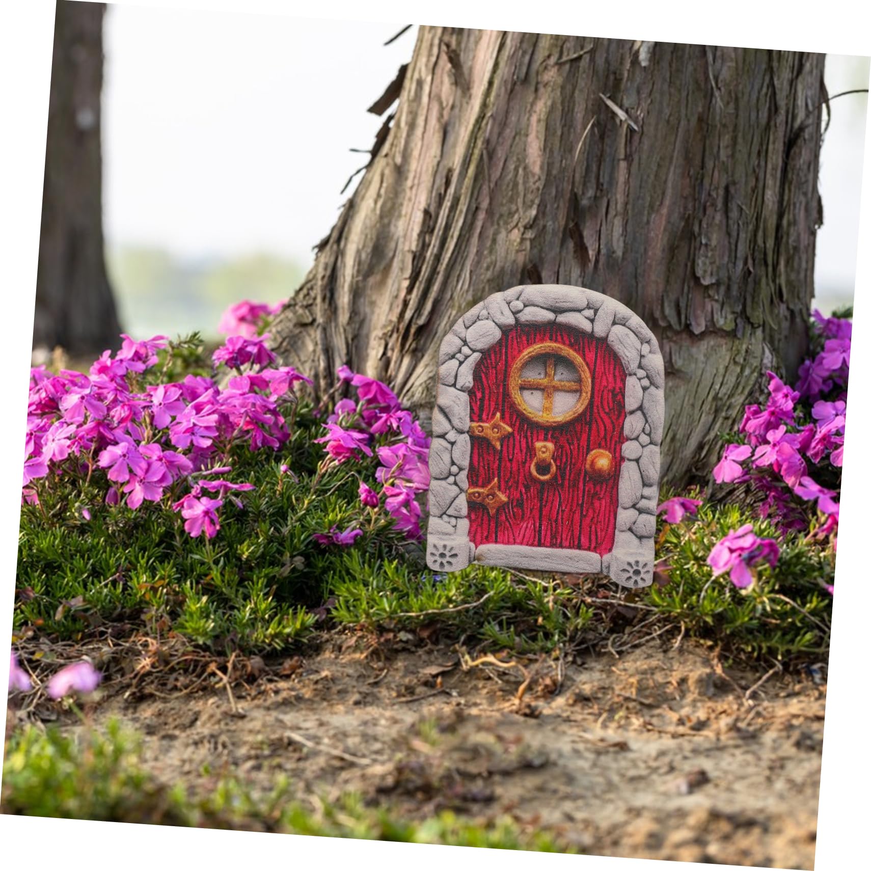 YARNOW 3kawałki Drewniane Drzwi Elfickie Do Ogrodu Miniaturowych Drzwi Do Dekoracji Diy Elfów Miniaturowego Krajobrazu i Ogrodu