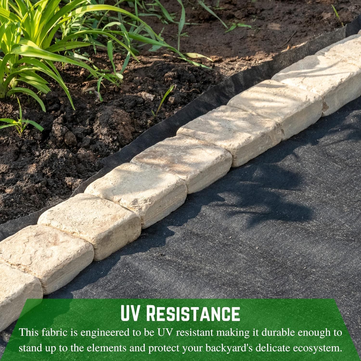 Farm Plastic Supply - Non-Woven Geotextile Landscape Fabric Roll - 4oz Non Woven Fabric for Landscaping, French Drains, Underlayment, Erosion Control, Construction Projects (4' x 360')